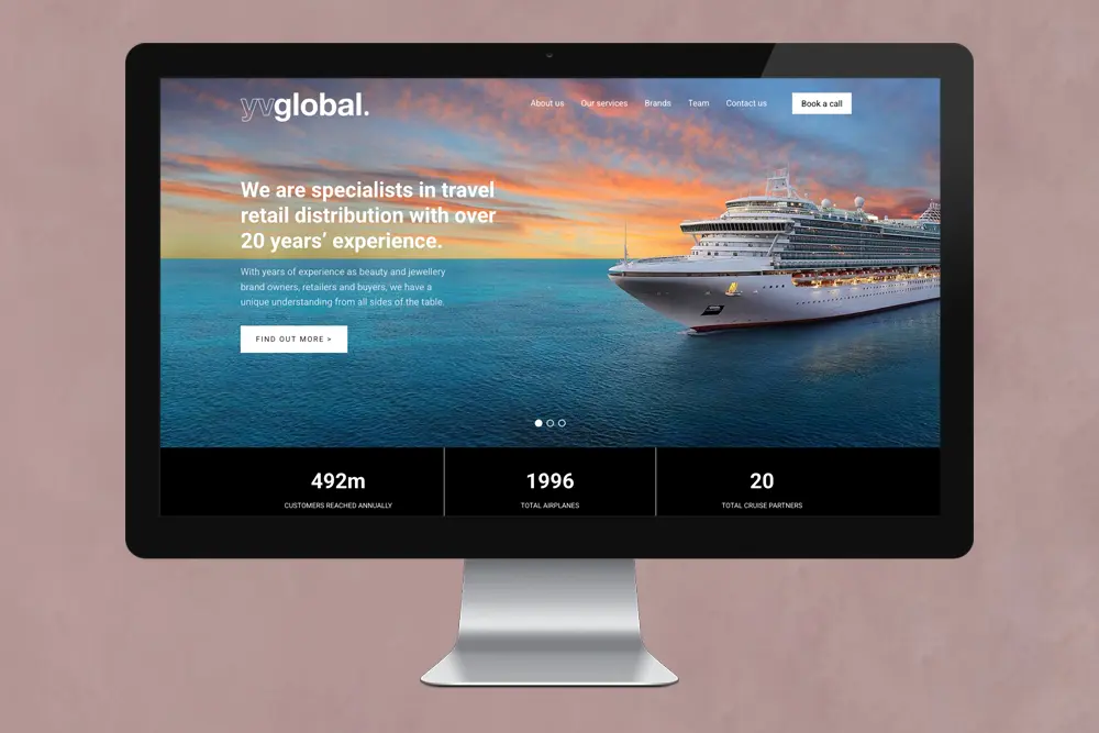 YV Global website image